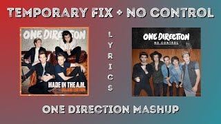 Temporary Control Lyrics  One Direction Mashup Temporary Fix amp No Control [upl. by Lletnuahs]