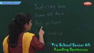 Reading Sentences For Kids  Words and Sentences  Pre School Kindergarten [upl. by Fira]