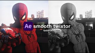 smooth twixtor and velocity  after effects tutorial [upl. by Nilyam332]