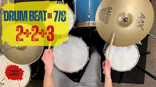 78 Drum Beat 223 Groove Pattern [upl. by Zennie285]