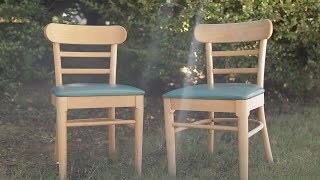 Staining 101  How to Refinish Chairs With Varathane Wood Stainmp4 [upl. by Elatnahc]