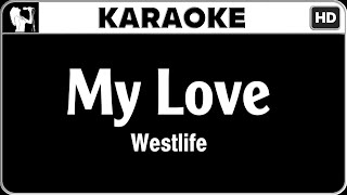 Westlife  My Love Karaoke Version  HQ Audio [upl. by Slein]