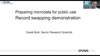 Preparing microdata for public use Record swapping demonstration [upl. by Huebner]