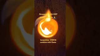 turpentine  flame chemistry painting shorts trending subscribe viralvideo slomo [upl. by Aleras]