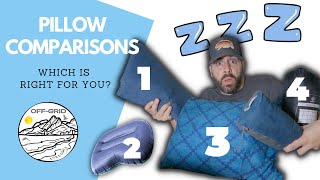 Which Backpacking PILLOW Should You Buy  Pillow Comparisons [upl. by Belle]