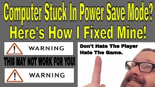 How to Solve Entering Power Save Mode Problem  Fix Computer Power Saving Mode Error FIX100 2021 [upl. by Enattirb]