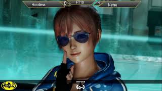 DOA6 FT10 HoodlessHonoka vs NatsuHelena [upl. by Darach695]