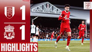 Luis Diaz Scores Reds Heading To Wembley  Fulham 11 Liverpool  Carabao Cup Highlights [upl. by Wayolle]