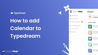 How to add a Calendar to Typedream [upl. by Wesley]