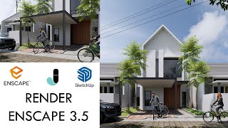 TUTORIAL  RENDER REALISTIC EXTERIOR 8  ENSCAPE 35 [upl. by Penhall]