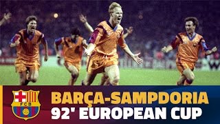 💥🏆 FIRST CHAMPIONS LEAGUE Barça 10 Sampdoria  EXTENDED HIGHLIGHTS [upl. by Ysle]