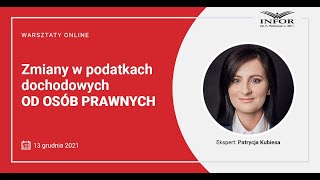 Zmiany w podatku dochodowym od osób prawnych [upl. by Bobbi]