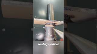 Welding overhead shorts arcwelding weldingprocess argonandarcwelder weldingtipsandtricks [upl. by Espy536]