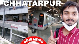 Chhatarpur Metro Station  Chhatarpur New Delhi  travel amp all tour Guide  Mithun Hansraj [upl. by Trebuh]