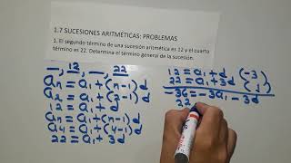 17 sucesiones aritméticas problemas numeral 1 [upl. by Xaviera]