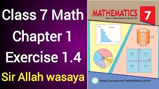 Class 7 Math New Book Chapter 1 Exercise 14  Class 7 Math New Book Unit 1 Exercise 14 [upl. by Kelsey737]