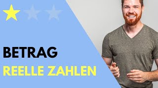 Betrag reeller Zahlen Einfach Erklärt  Betragsfunktion [upl. by Eduardo343]