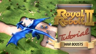 Royal Revolt 2 War Boost Tutorial [upl. by Ecinev]