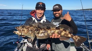 EPIC Lingcod Fishing Monterey California ft Ish With Fish and Native Anglers CRAZY ENDING [upl. by Surbeck]