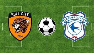 Hull City vs vs Cardiff City  EFL Championship 202324  Football Simulation PES 21 [upl. by Shaffert]