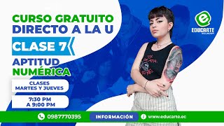 🔴 Curso Gratuito  📕 Admisión 2024  🏫 Ingreso a la Universidad  📚 Clase 7  🧠 Aptitud Numérica [upl. by Diamond]