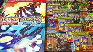 Ouverture De 5 Boosters Pokemon Spéciaux Rares   Guide Officiel Pokémon Rubis Omega Saphir Alpha [upl. by Oinegue]