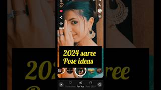 2024 new pose in saree ❤️hide face poses for girls youtubeshorts ytshorts shorts viralshort [upl. by Eeruhs]