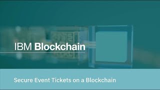 Secure Event Tickets on a Blockchain [upl. by Favien]