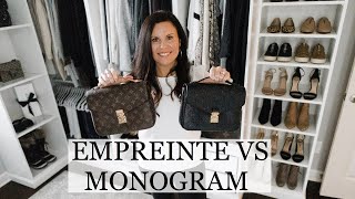 LOUIS VUITTON POCHETTE METIS  EMPREINTE VS MONOGRAM  WHICH SHOULD YOU PURCHASE FIRST [upl. by Emearg931]