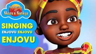 Maama Nankya Singing Enjovu  Luganda Nursery Rhyme  Nkoza amp Nankya Series  Kids Song [upl. by Sidnak]