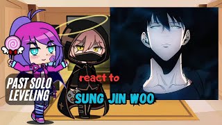 Solo leveling react to sung jin woo  solo leveling  gc [upl. by Yrahk345]