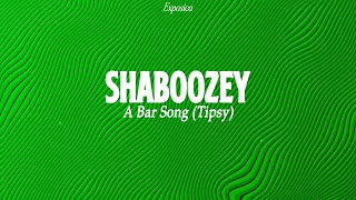 Shaboozey  A Bar Song Tipsy [upl. by Eux185]