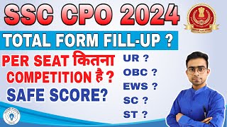 SSC CPO 2024 Tier 1 Safe Score  Expected Cut off Cpo total forms  Cpo 2024 strategy [upl. by Medwin]