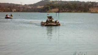 aust army m113 apc in water [upl. by Eynenihc]