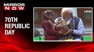 70th Republic Day Prime Minister Narendra Modi interacts with young achievers [upl. by Laktasic]