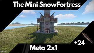 The Mini SnowFortress  ULTIMATE DuoTrio 2X1 base design Rust 2024 [upl. by Zavras582]