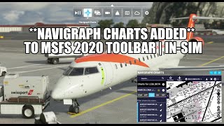 Navigraph Charts Arrive in MSFS 2020  New Toolbar Option  Huge Update [upl. by Ahsienek]