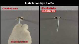 COMPARATIF  Cheville nylon RODFORCE VS cheville laiton  quelle est la meilleure   FISCHER [upl. by Kannan]