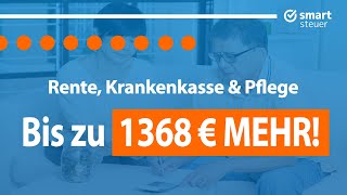 Rente Krankenkasse amp Pflege Bis zu 1368 € MEHR [upl. by Acsirp]