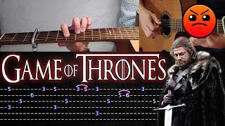 How to play Game of Thrones Guitar Tutorial TABS Fingerstyle [upl. by Adalia]