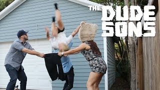 Wall Flip Into Pants  The Dudesons [upl. by Kcirred]