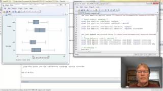 Using Stata to Create Boxplots [upl. by Airbmac]