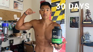 I took CREATINE for 30 Days  Transformation amp Tips [upl. by Tybalt]