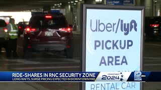 Be as patient as possible Rideshare drivers expecting delays higher prices during RNC [upl. by Lore]