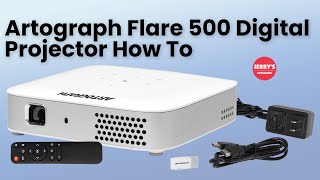 Artograph Flare 500 Digital Projector  How to Guide [upl. by Kannav]