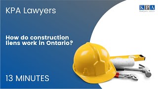 How do construction liens work in Ontario [upl. by Ynavoeg]