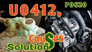 U0412 P0620 error code  Your car alternator and battery may not be the real problem watch this [upl. by Nosylla]