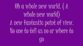 A Whole New World Nick and Jessica Lyrics [upl. by Moffitt]