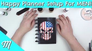 Happy Planner Setup For Men  MY Husband Takes OVER My Channel [upl. by Riaj]