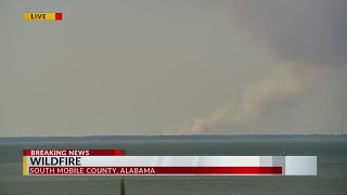 2 active wildfires in Mobile County [upl. by Susanne]